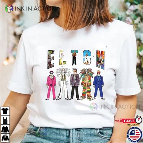 Elton John Tour 2023 Merch Fan Shirt - Ink In Action