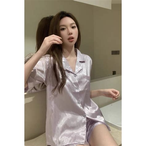 BỘ ĐỒ NGỦ MẶC NHÀ CỘC TAY LỤA VÂN XƯỚC SANG CHẢNH HOT HÈ 2023 Shopee