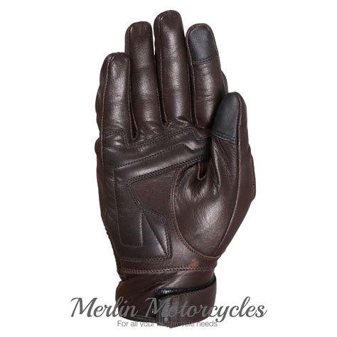 Weise Union Leather Motorcycle Gloves – Brown – Merlin Motorcycles