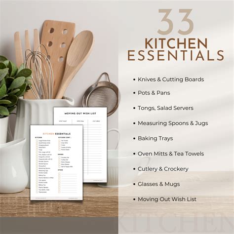 Kitchen Essentials Checklist | MOVING OUT?