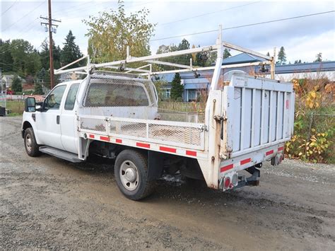 2008 Ford F350 Ext Cab Flatbed Power Stroke W Liftgate Kenmore Heavy Equipment Contractors