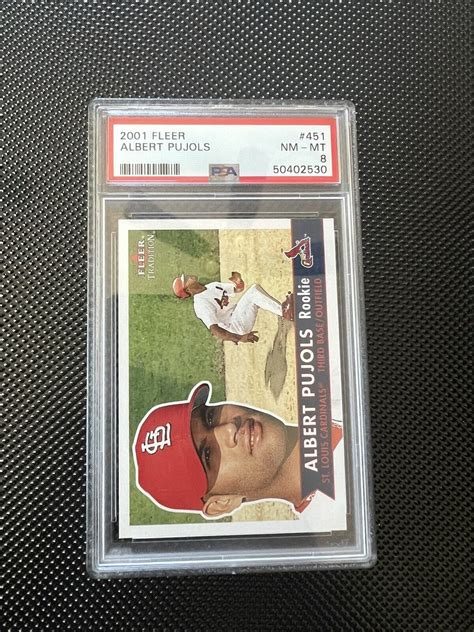 2001 Fleer Tradition 451 Albert Pujols Rookie PSA 8 NM MT Cardinals EBay