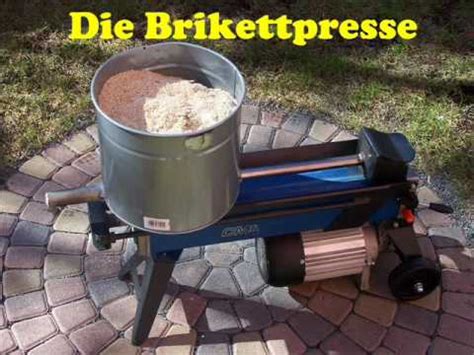 Brikettpresse Brikettierpresse Wmv Youtube