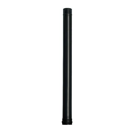 Wolfpack Tubo De Estufa Pellet Acero Vitrificado Negro Ø 80 Mm