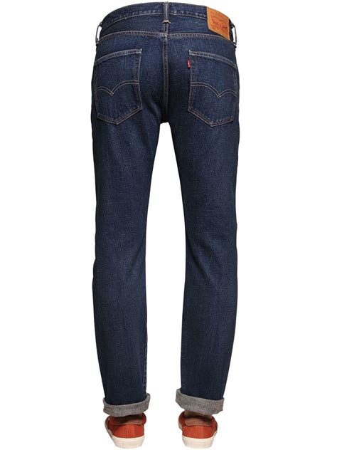 Levi S Original Fit Selvedge Denim Jeans In Indigo Blue For Men