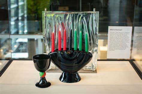 Joyous Kwanzaa From The Corning Museum Of Glass The Kinara Swahili For Candleholder Holds