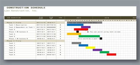 Construction Schedule Template Excel Free