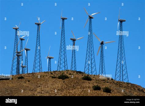 Wind Turbines At The Tehachapi Wind Farm Nd Largest In The World At