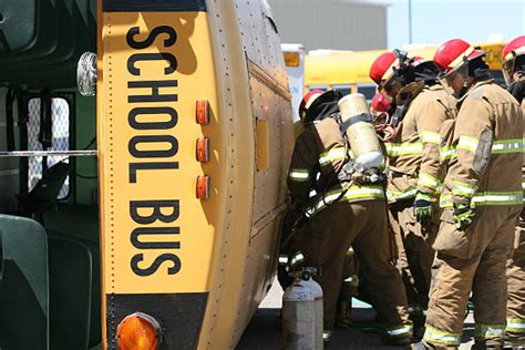 320 Wrecked Schoolbus Stock Photos Pictures And Royalty Free Images