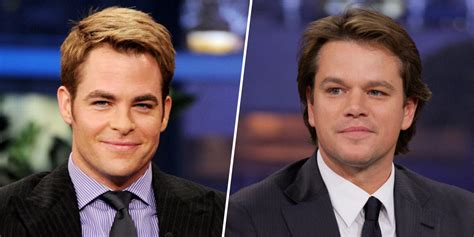 Chris Pine Recalls The Time He Was Mistaken For Matt Damon And Went