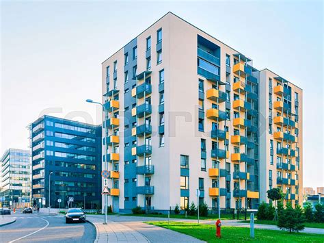 New Apartment Houses Stock Image Colourbox