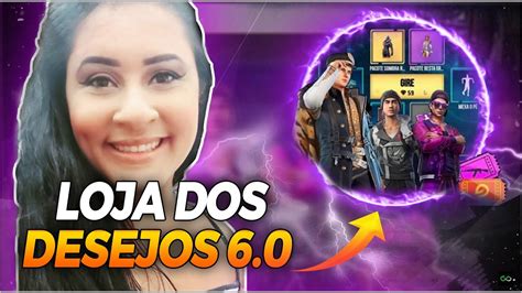 Free Fire Ao Vivo Loja Do Desejo Meta De Likes Salinha Valendo