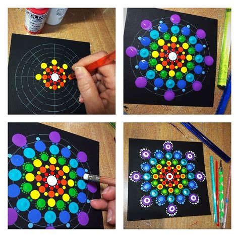 Dot Painting Mandala Kit Dotting Painting Tools Stencil Etsy Dot