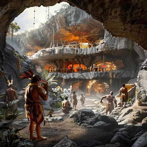 Nativity Scene In The Cave Of Nandi New Delhi India Premium Ai