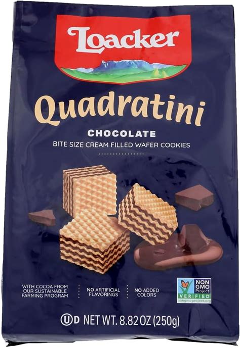 Amazon Loacker Quadratini Hazelnut Wafer Cookies Ounce