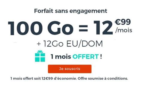 Cdiscount Mobile 1 Mois Offert Sur Le Forfait Sans Engagement 100 Go