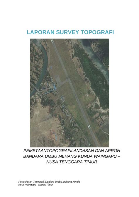 Docx Laporan Survey Topografi Waingapu Dokumen Tips