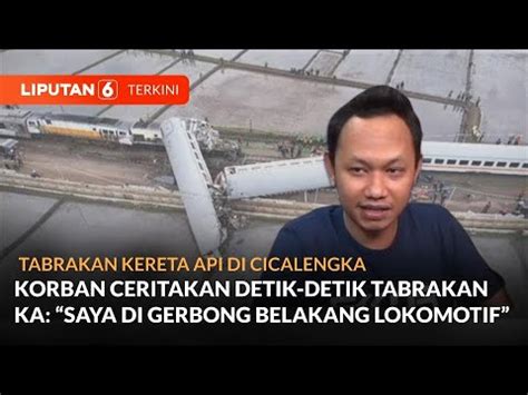 Korban Ceritakan Detik Detik Kecelakaan KA Turangga KRD Bandung Raya Di