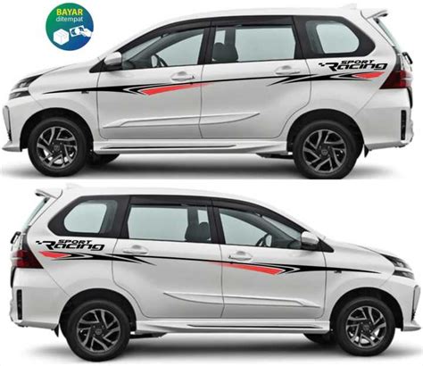 Stiker Mobil Toyota Avanza Sticker Mobil Avanza Cutting Sticker Mobil