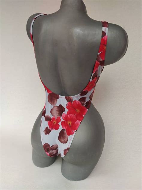 Cheeky Bikini One Piece High One Piece Bathing Suit Sexy Etsy