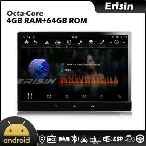 Erisin Reproductor De Dvd Para Coche Pantalla Ips D De Estilo