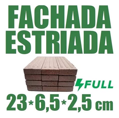 Ladrillo Refractario Estriado 23x6 5x2 5cm Pack 12 Ladrillos En Venta