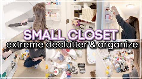 Small Space Extreme Declutter And Organize With Me 2022 Konmari