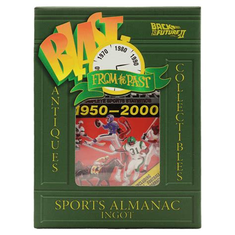 Sport Almanac Back To The Future Limited Edition Ingot | Collectible ...