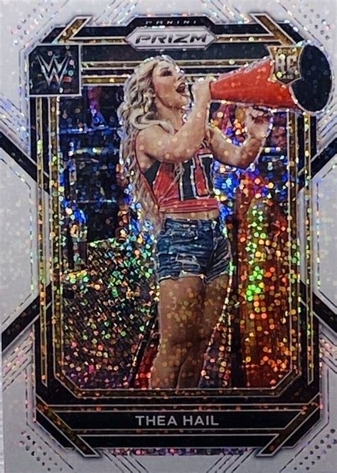 Thea Hail Prizm Wwe White Sparkle Ssp Price Guide Sports