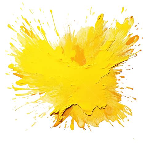 Yellow Splash Watercolor Paint Watercolor Splash Stain PNG