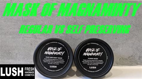 Lush Mask Of Magnaminty Face Masks Review Youtube