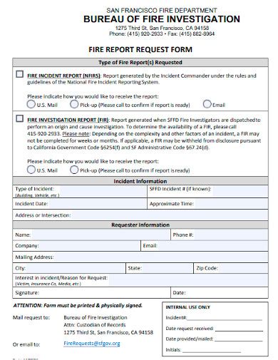 FREE 10 Fire Investigation Report Samples In PDF