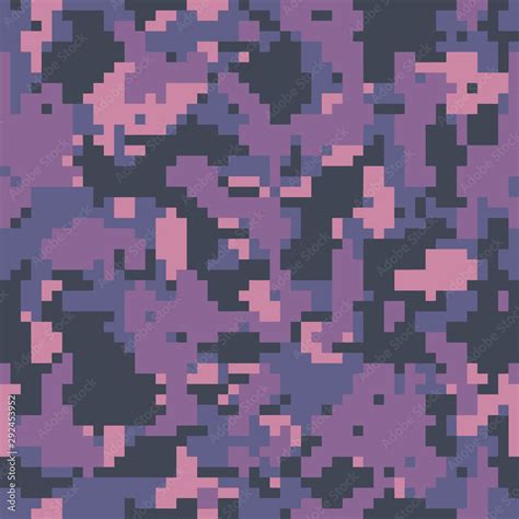 Digital Camouflage Pattern Background Seamless Vector Classic