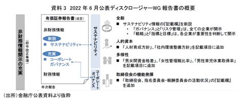 非財務情報の開示について2 ～金融審議会での制度的検討の経過～ 河谷 善夫 第一生命経済研究所