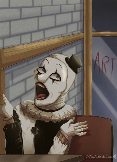 Art The Clown from Terrifier (screenshot redraw) by TheArtisticLizard on DeviantArt