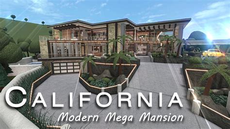 BLOXBURG CALIFORNIA MODERN MEGA MANSION TOUR 935k YouTube