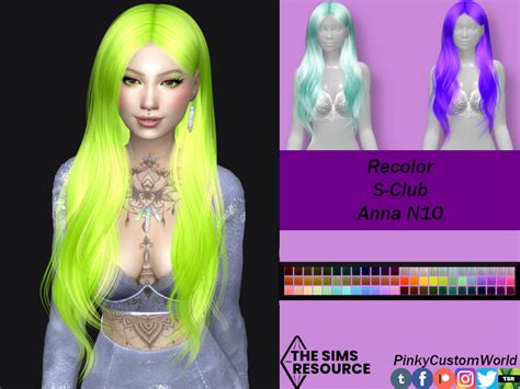 The Sims Resource Retexture Of Anna N10 Hair By Nightcrawler