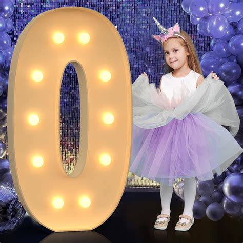 Buy Marquee Light Up Numbers 4FT Large Marquee Numbers For 30th 50th