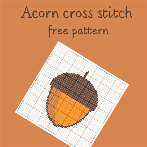 Acorn Cross Stitch Free Pattern Keeping It Real