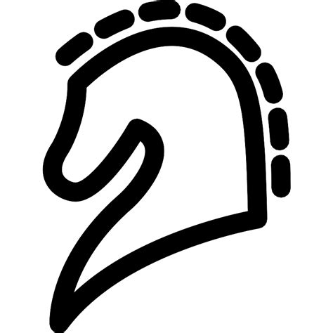 Horse Head Outline In Side View Vector SVG Icon - SVG Repo