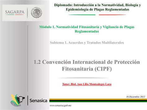 1 2 convención internacional de protección fitosanitaria cipf vf PPT