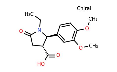 1071536 21 4 2R 3R 2 3 4 Dimethoxyphenyl 1 Ethyl 5 Oxopyrrolidine