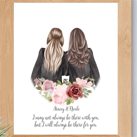 Sisters Print Personalized T For Sister Cousin Or Best Etsy