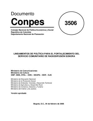 Fillable Online Consejo Nacional De Poltica Econmica Y Social Fax