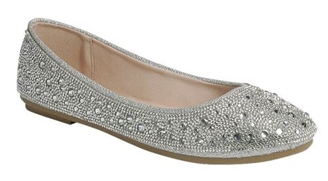 mariana  dressy flat silver glitter fashion