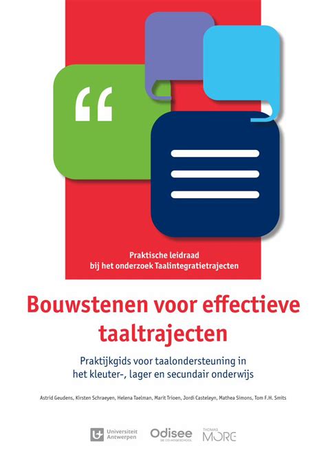 Pdf Bouwstenen Voor Effectieve Taaltrajecten Dokumen Tips