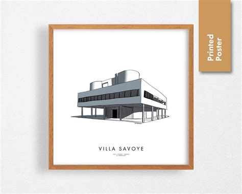Le Corbusier Villa Savoye Poster Le Corbusier Poster Villa Savoye