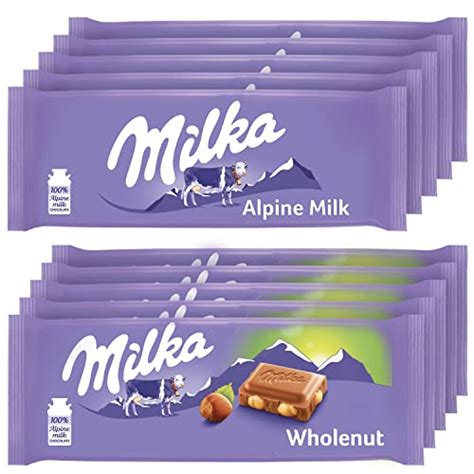 Milka European Chocolate Bars Variety Pack Alpine Milk Chocolate