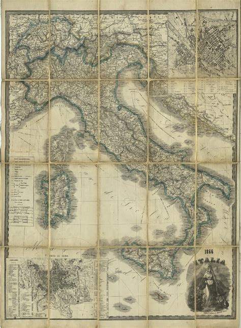 Carta Geografica Litalia Turrita