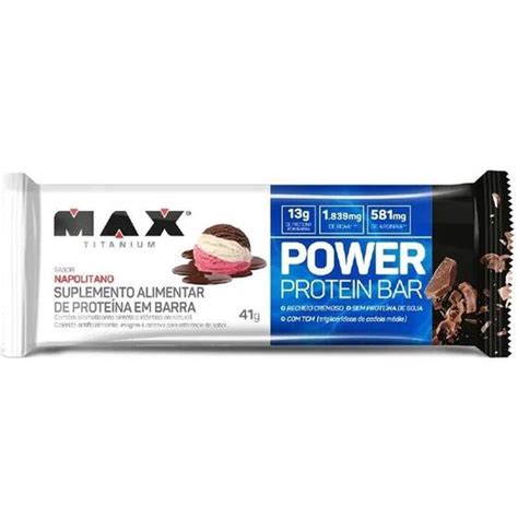 Max titanium barra de proteína power protein bar Barra de Proteína